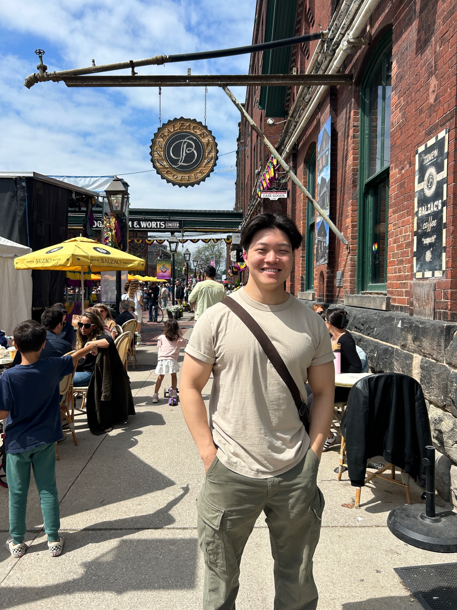 Photo of me at Toronto's Distillery District.